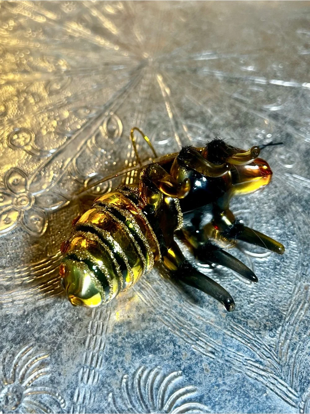 Used Kurt Adler Noble Gems Honey Bee Ornament
